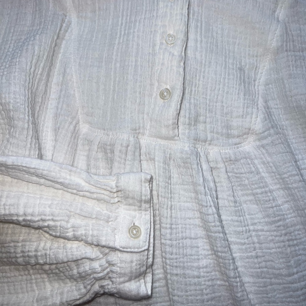 MARKET & SPRUCE Ivan Cotton Gauze Tunic Top Women’s Size S - Picture 3 of 8